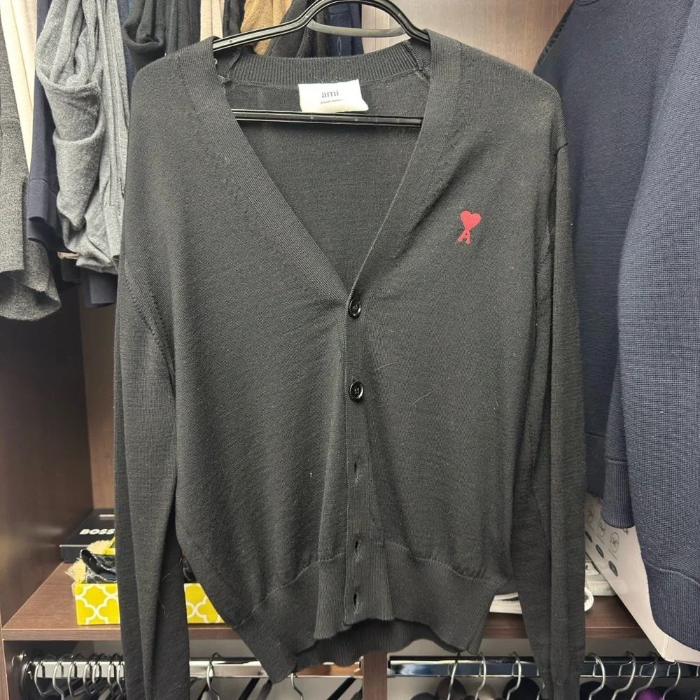 Ami Paris Black Cardigan - Picture 2 of 4